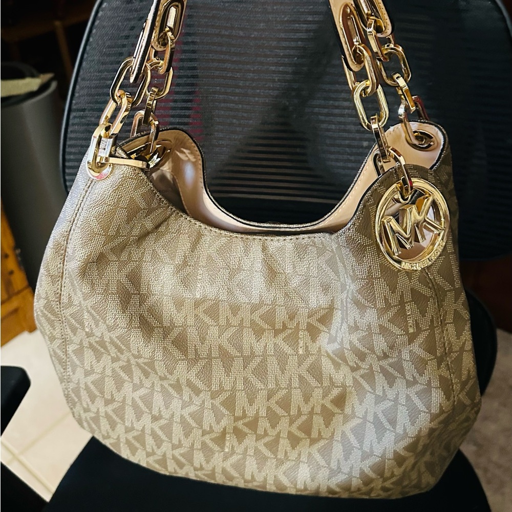 Michael Kors Signature Brown Shoulder Bag